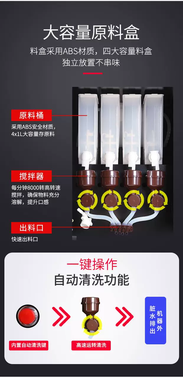 Smeller coin quét mã tự động máy pha cà phê hòa tan thương mại tự chọn trà sữa nóng và lạnh - Máy pha cà phê giá máy pha cafe