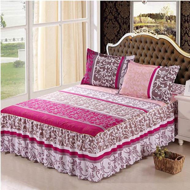 Tình dục thú vị váy đơn song song chà nhám twill Hàn Quốc bảo vệ nệm bọc nệm trải giường đơn sản phẩm Mưa sao băng 15 - Váy Petti váy giường đẹp	