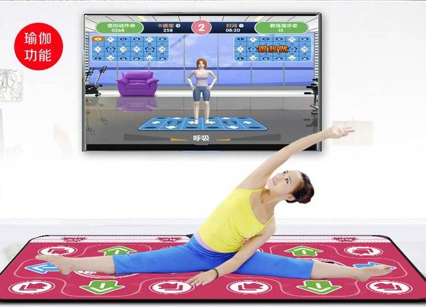 Dance Fighter King Wireless dày 30 mm mm đôi nhảy mat TV máy tính sử dụng kép trò chơi somatosensory HD - Dance pad