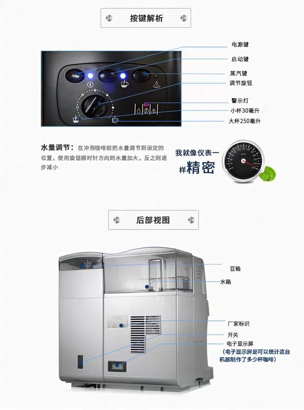 Máy pha cà phê tự động Calent CLT-Q001 tại nhà thương mại Ý - Máy pha cà phê