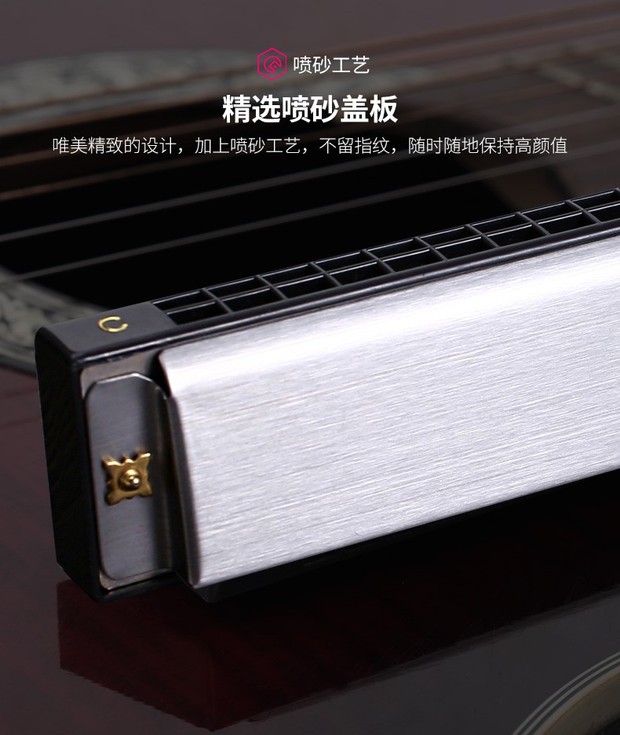 Romusic hòa tấu trẻ em người lớn mới bắt đầu đa âm 24 lỗ C giai điệu sinh viên nhạc cụ nhạc cụ bạc [gửi - Nhạc cụ phương Tây đàn nguyệt cầm