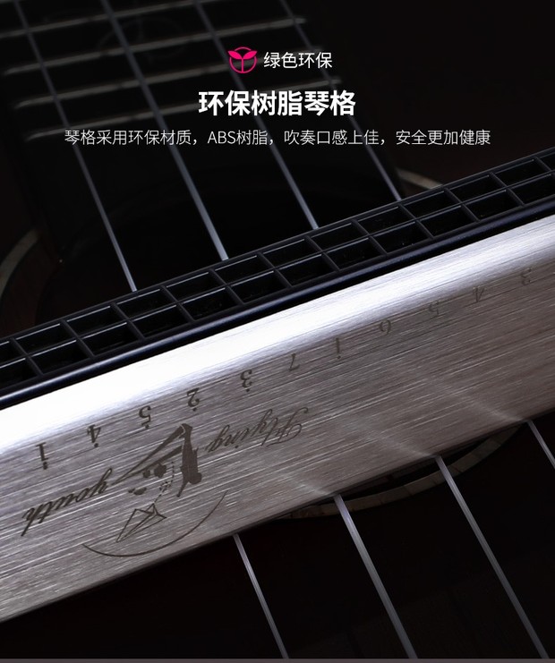 Romusic hòa tấu trẻ em người lớn mới bắt đầu đa âm 24 lỗ C giai điệu sinh viên nhạc cụ nhạc cụ bạc [gửi - Nhạc cụ phương Tây đàn nguyệt cầm