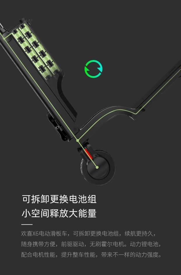 Xe tay ga điện Happy X6 có thể gập hai bánh để hoạt động thay mặt cho nam và nữ lái xe pin lithium tự đi - Trượt băng / Trượt / Thể thao mạo hiểm nón bảo hiểm thể thao