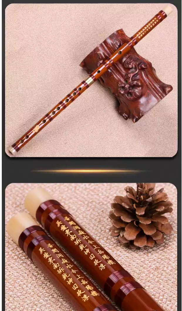 Nhạc cụ Đông Xuehua 8886 sáo người lớn thổi sáo đôi chèn sáo tre đắng - Nhạc cụ dân tộc saotruc maomeo