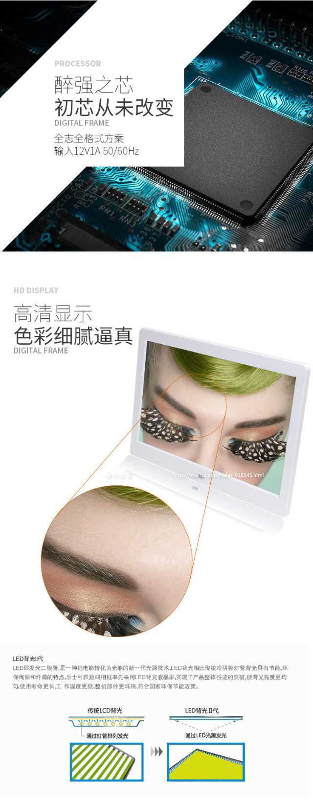 Ngày đầu năm mới] [12-inch màn hình LED 12,5-inch 14-inch 15-inch độ nét cao khung ảnh kỹ thuật số album điện tử máy quảng cáo - Khung ảnh kỹ thuật số khung ảnh điện tử tinhte
