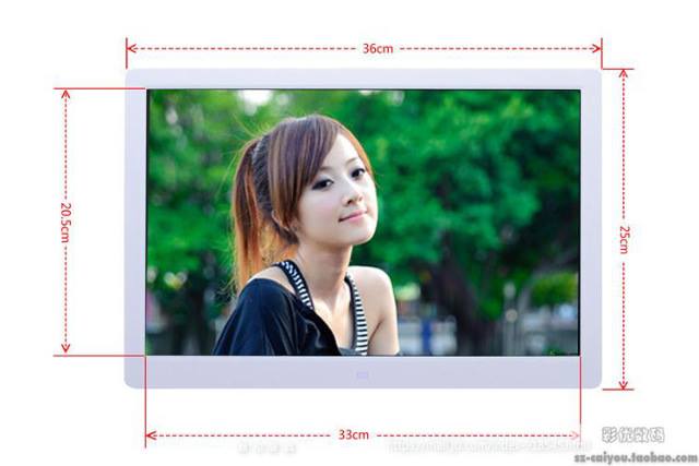 Ngày đầu năm mới] [mới khung ảnh kỹ thuật số khung ảnh kỹ thuật số album điện tử hỗ trợ quảng cáo video độ nét cao 15-inch - Khung ảnh kỹ thuật số 	khung ảnh kỹ thuật số treo tường	