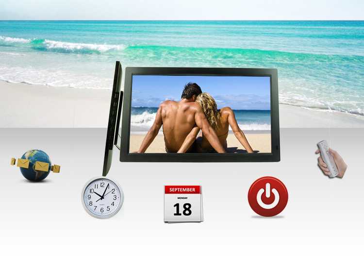 17 inch 19 inch 22 inch độ nét cao khung ảnh kỹ thuật số album điện tử quảng cáo 1080p với HDMI 19 inch - Khung ảnh kỹ thuật số khung ảnh điện tử treo tường