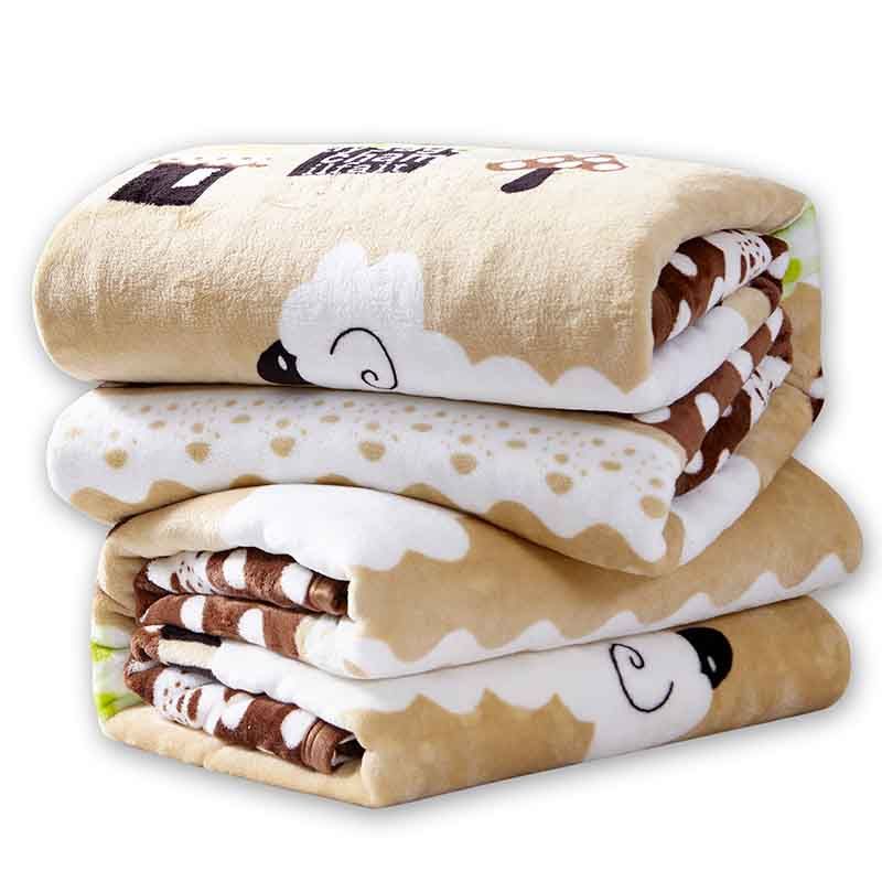 Four Seasons flannel chăn mền đôi đơn bao phủ lạnh giải trí ký túc xá khăn trải giường khăn choàng chăn đa mục đích chăn - Ném / Chăn chăn lông cừu cho bé