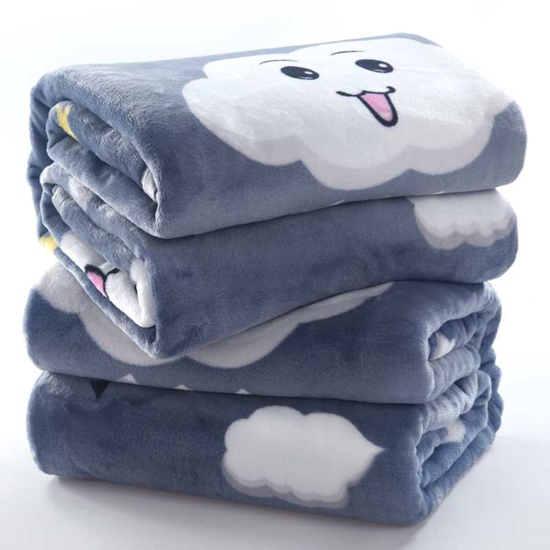 Four Seasons flannel chăn mền đôi đơn bao phủ lạnh giải trí ký túc xá khăn trải giường khăn choàng chăn đa mục đích chăn - Ném / Chăn chăn lông cừu cho bé