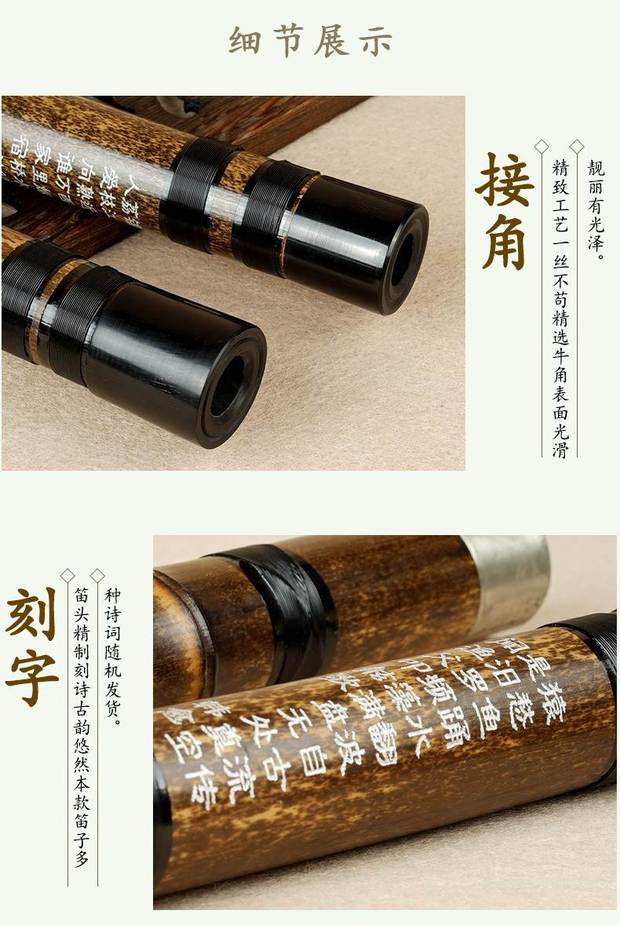Nhạc cụ sáo Trịnh Yintang thổi sáo Zizhu chơi Zizhu đồng C giai điệu - Nhạc cụ dân tộc mua đàn tỳ bà