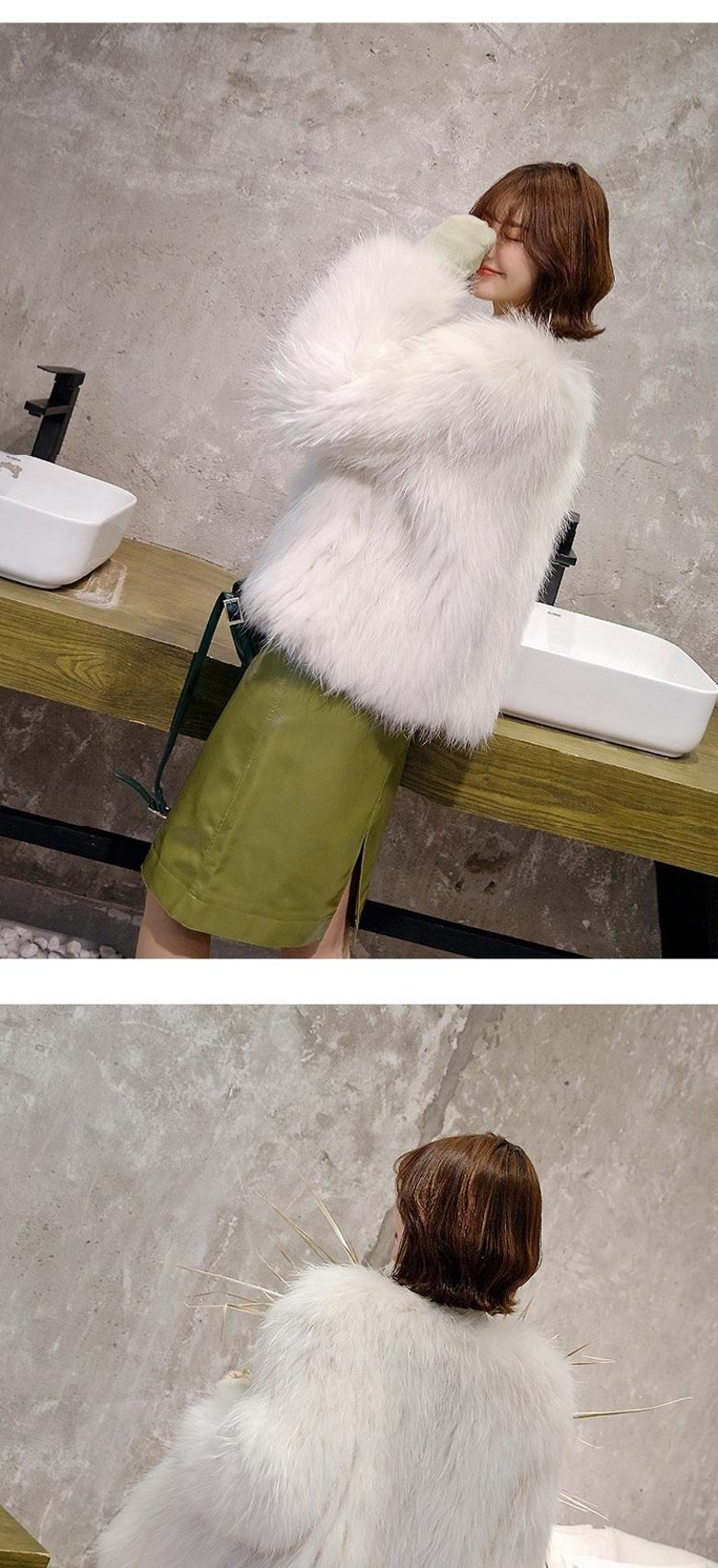 Lông lông hai mặt dệt lông gấu trúc có giá trị cao là lông cáo mỏng lông dài giữa lông phụ nữ - Faux Fur