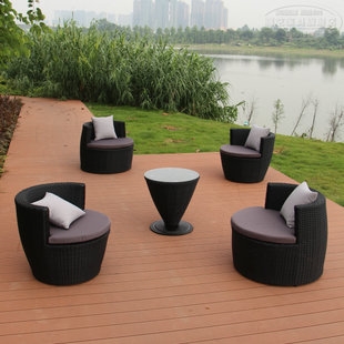 Nội thất ngoài trời mây sofa ban công sofa ngoài trời giải trí giả mây mây ghế sofa mây kết hợp nội thất khuyến mãi - Nội thất siêu thị