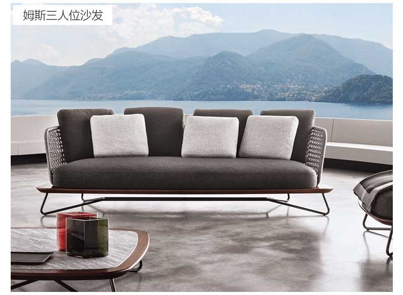 之 藤 Ghế sofa mây ngoài trời YOUZHITENG ngoài trời ban công ngoài trời sofa mây 1 + 1 + 3 + - Nội thất siêu thị xe đẩy hàng 4 bánh