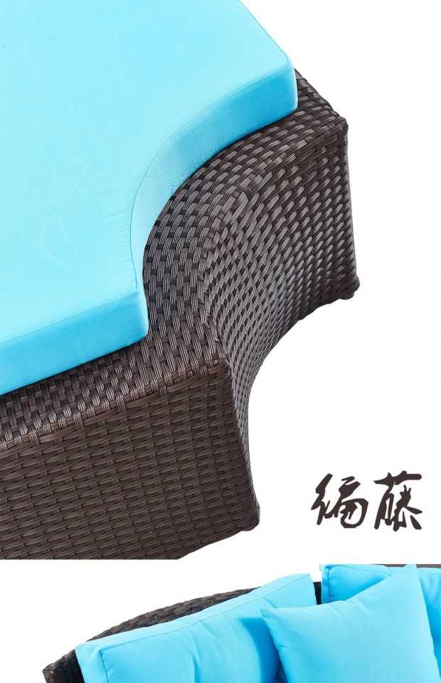 Màu tím Lá kết hợp Sofa mây ngoài trời Sân thượng ngoài trời Nội thất mây Sofa Phòng khách Ban công Giải trí Sofa mây tròn - Nội thất siêu thị