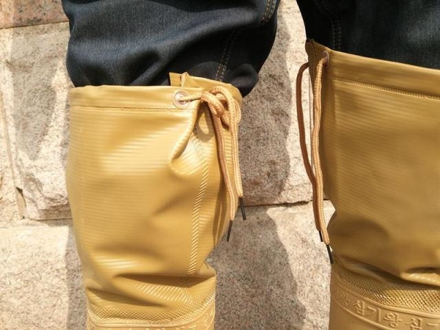Trên đầu gối ống cao nam và nữ đi mưa đi mưa ủng phẳng mềm - Rainshoes giày không thấm nước nam