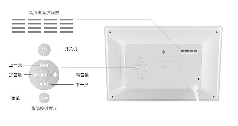 Khung ảnh kỹ thuật số Shadow Giant 10 inch Màn hình IPS HD Album điện tử kỹ thuật số Khung ảnh điện tử tích hợp 8G