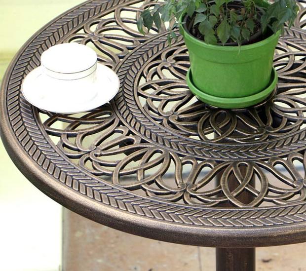 Ao Ting Đồ gỗ ngoài trời đúc bàn ghế nhôm Mỹ retro cao ghế thanh cao phân thanh bàn và ghế ngoài trời thanh sắt rèn - Giải trí / Bar / KTV ghế gỗ quầy bar