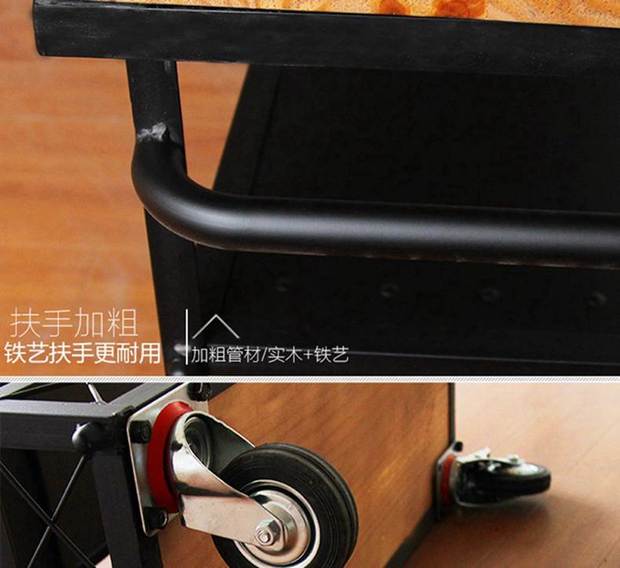 Nội thất nhà hàng Huatu Giỏ hàng ăn uống của Mỹ Giỏ hàng của khách sạn KTV Giỏ rượu vang đa chức năng Mobile Sideboard Tủ rượu - FnB Furniture