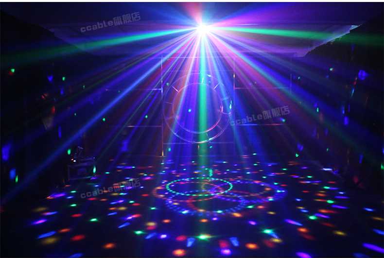 Ktv thiết bị chiếu sáng sân khấu đèn thanh ký túc xá dorm di đèn led pha lê đèn xoay nhiều màu chiếu sáng phòng bóng đèn led nháy liên tục