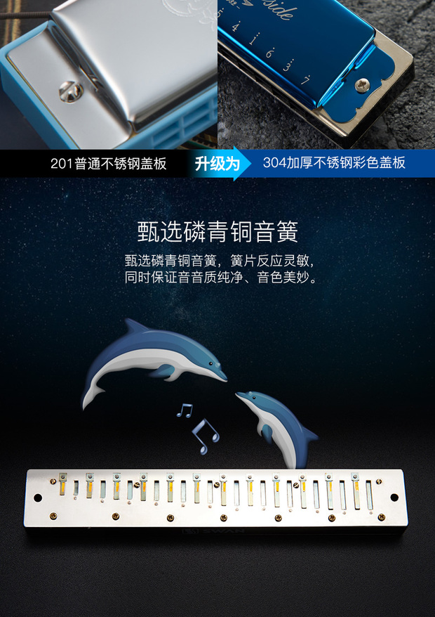 Swan Harmonica 24 lỗ người lớn trẻ em học sinh mới bắt đầu nam và nữ đa âm c giai điệu cạnh tranh nhạc cụ piano - Nhạc cụ phương Tây đàn keyboard