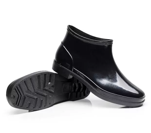 XL thêm lớn nam cao ống dài thùng cao xô xô mưa trong ống nhẹ đi mưa chống axit dày ống ngắn - Rainshoes