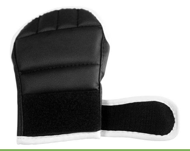Găng tay đấm bốc Huaya Half Finger Võ thuật dành cho người lớn võ thuật Muay Thai Taekwondo Sanda Găng tay luyện tập Đen và Trắng găng tay twins