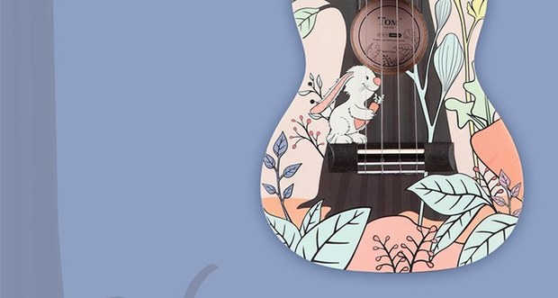 TOM Tom Ouyang Nana thiết kế ukulele ukulelel nhạc cụ gỗ gụ veneer 23 inch - Nhạc cụ phương Tây