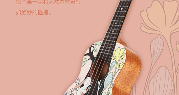 TOM Tom Ouyang Nana thiết kế ukulele ukulelel nhạc cụ gỗ gụ veneer 23 inch - Nhạc cụ phương Tây