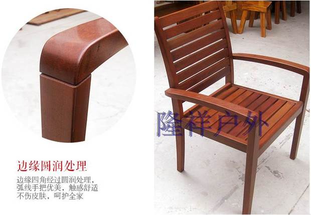 Bàn ghế gỗ trang trí sân vườn Bàn ghế sân vườn kết hợp bàn ngoài trời bàn ghế giải trí bàn gỗ rắn và bàn ghế - Đồ gỗ ngoài trời ghế dã ngoại