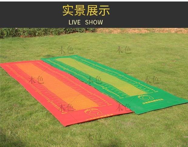 Kiểm tra nhảy đứng dài pad thử nghiệm đứng dài nhảy thử nghiệm vật lý thiết bị thử nghiệm cao su màu xanh lá cây - Thiết bị thể thao điền kinh dụng cụ thể thao ngoài trời