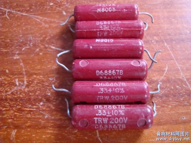 Red Beauty TRW 0 200V 33UF 334 Electric wood shell Fever Promise coupled capacitive volume 8 * 30