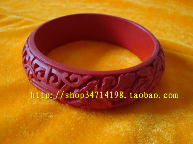 Beijing Carved Lacquer Bracelet Birthday Gift Wedding Gift Auspicious Ruyi Hundred Years