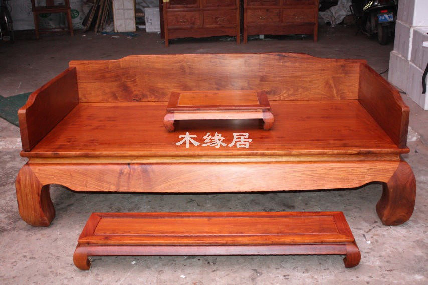 Vietnamese grass rosewood plain arhat bed