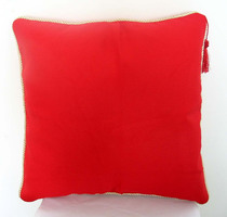 Huili Cross Embroidered RED PHNOM PENH Pillow Back Cushion (11CT in g embroidered cloth) with scion without core