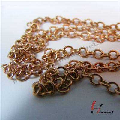 2 8mm pure copper anchor chain 1 meter long