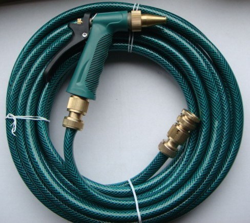 Car wash tool 30m water pipe and copper connector and high-pressure copper nozzle water gun set