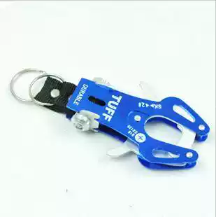 High quality aluminum alloy oversize tiger chain key hook mountaineering buckle