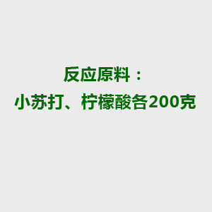 No worries DIY CO2 homemade reaction raw material one (with small soda citric acid each 200 gr)