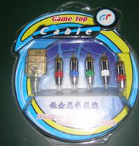 Video cable color difference component cable (actual picture)