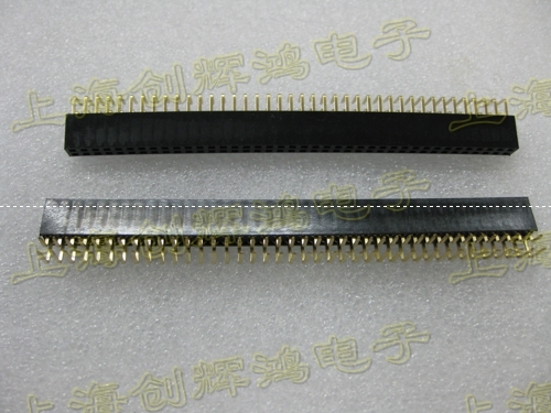 2 54 2X40 double-row bending foot platoon mother 2 54 bending foot double row-row seat 2X40P double-row bending needle gold-plated foot
