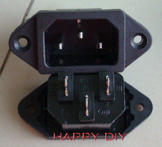 High quality AC power input base 10A 250V