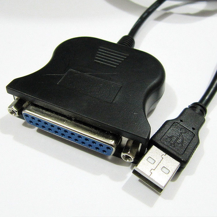 New boxed USB to parallel port converter USB to printer interface cable USB to 25 holes