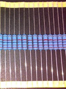 0 5W copper pin 1W 2W 3W metal film resistor 1% precision 1 2W 1K 2K 3K 10K 15k 47K 12