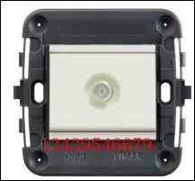 F-type broadband TV socket VIMAR Italy Weimai IDEA Yite 86 pure Italian imported switch