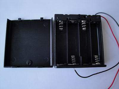 4pcs No 5 fully enclosed with switch with wire head 6V battery box Quality assurance