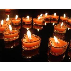 Creative gifts home romantic rose fragrance love home heart-shaped glass candle single sale