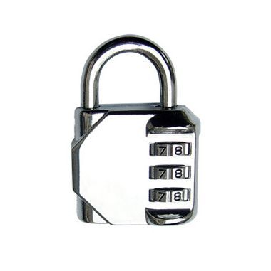 Extra large 3-digit password padlock large door lock door lock white all-metal zinc alloy