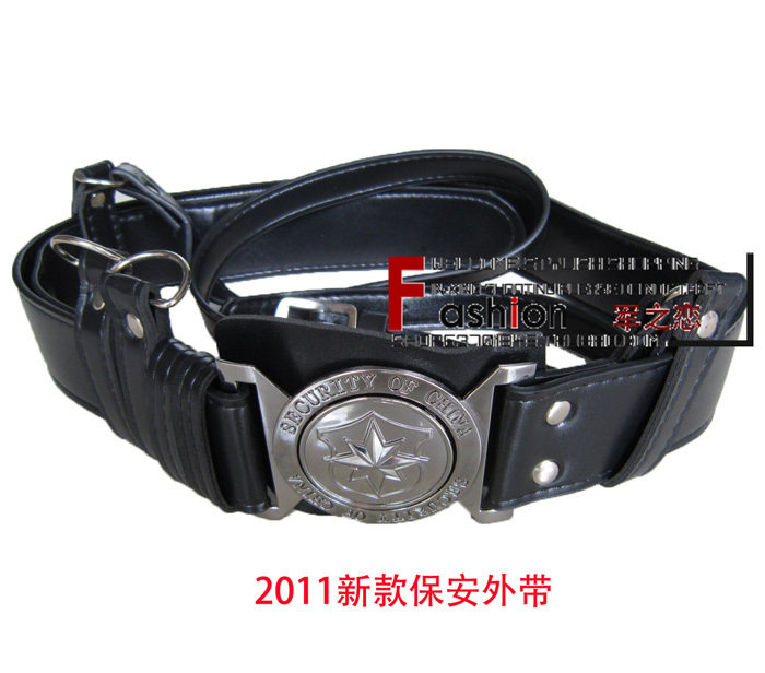 2011 new security artificial leather outlay belt watch strap inclined back armed with gift instrument personnel guard of honor guard belt