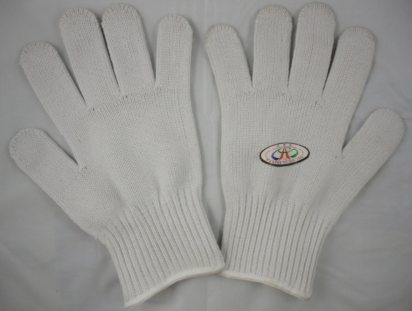 White bag steel wire gloves abrasion resistant gloves anti-cut glove cutter gloves Long term use difficult to breakage