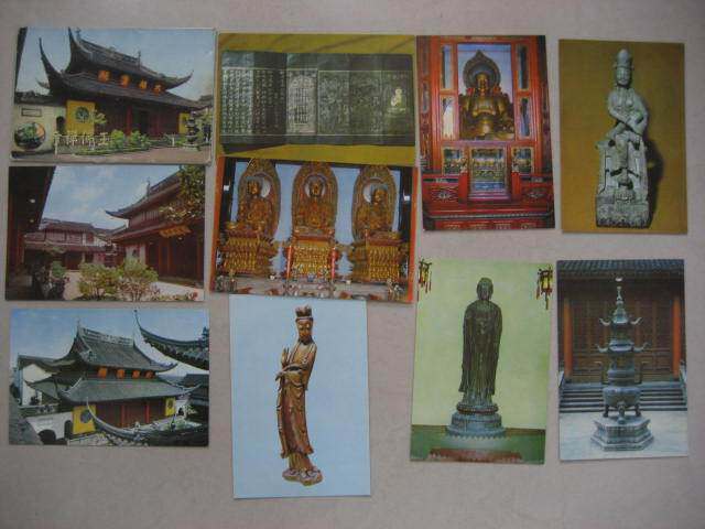 1970s Jade Buddha Temple 9 postcards